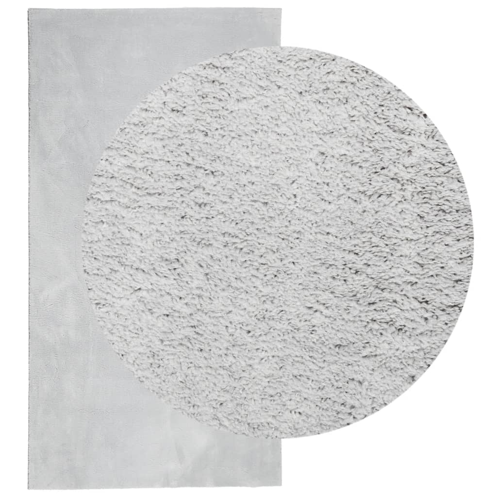 Tepih HUARTE kratkih vlakana mekani i perivi sivi 60x110 cm