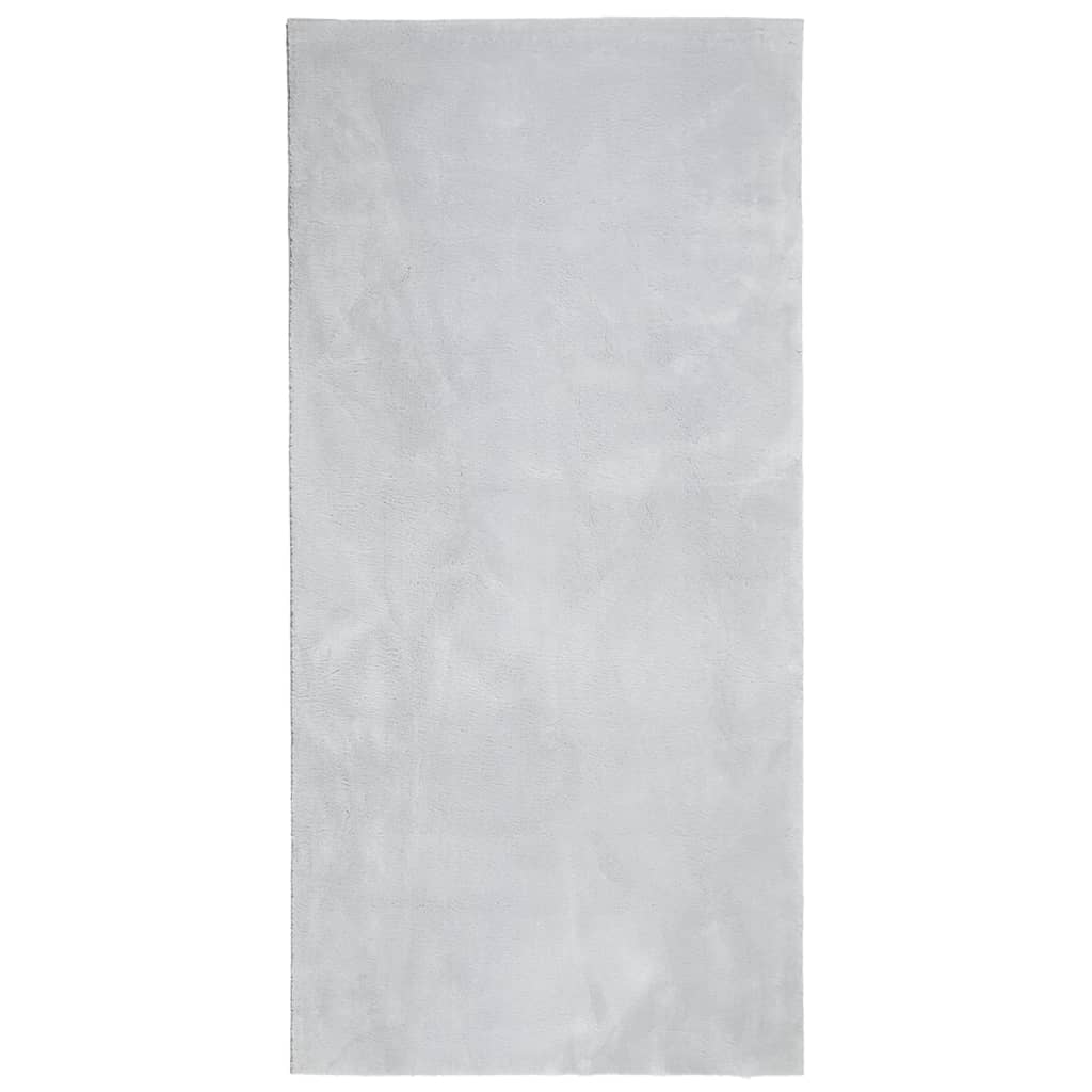 Tepih HUARTE kratkih vlakana mekani i perivi sivi 100x200 cm