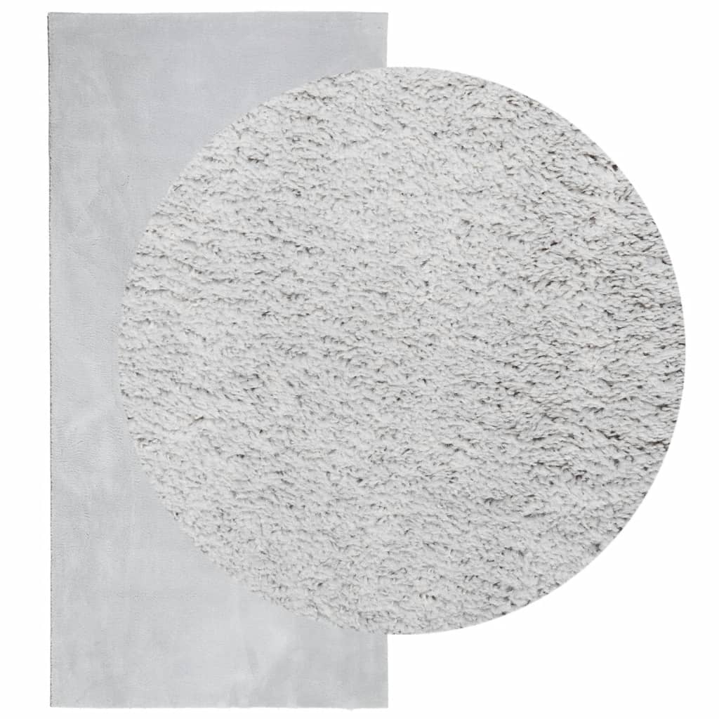 Tepih HUARTE kratkih vlakana mekani i perivi sivi 100x200 cm