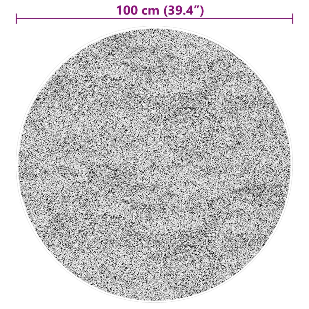 Tepih HUARTE kratkih vlakana mekani i perivi zeleni Ø 100 cm