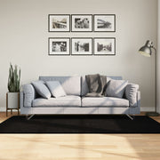 Tepih HUARTE kratkih vlakana mekani i perivi crni 100x200 cm