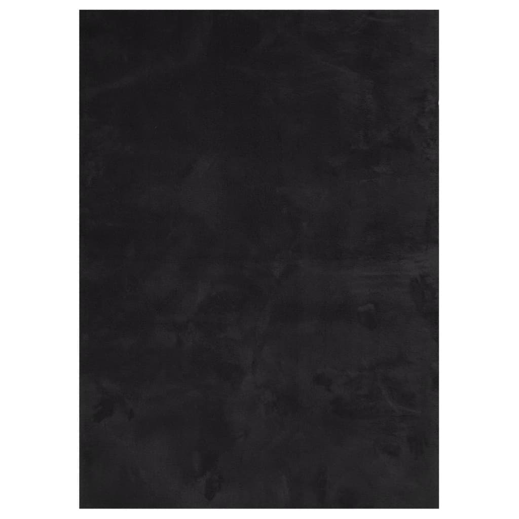 Tepih HUARTE kratkih vlakana mekani i perivi crni 200x280 cm