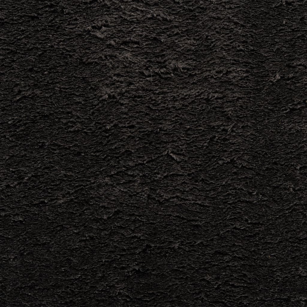 Tepih HUARTE kratkih vlakana mekani i perivi crni 200x280 cm