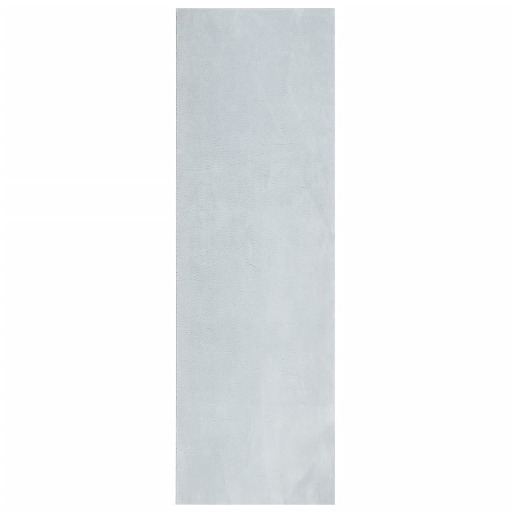 Tepih HUARTE kratkih vlakana mekani i perivi plavi 80 x 250 cm