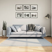 Tepih HUARTE kratkih vlakana mekani i perivi plavi 160x160 cm