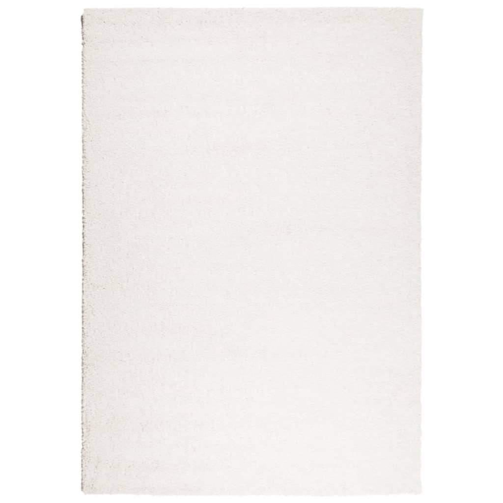 Čupavi tepih PAMPLONA visoka vlakna moderni krem 120 x 170 cm