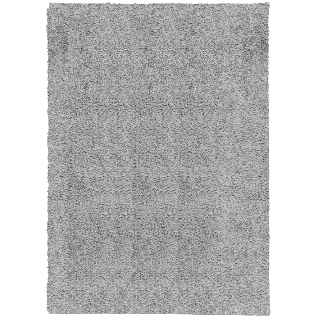 Čupavi tepih PAMPLONA visoka vlakna moderni sivi 200 x 280 cm