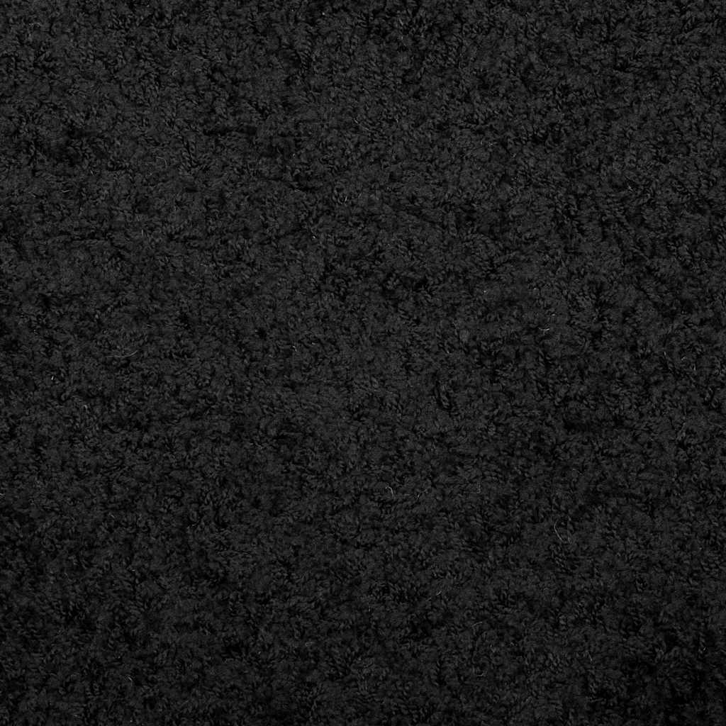 Čupavi tepih PAMPLONA visoka vlakna moderni crni 140x200 cm