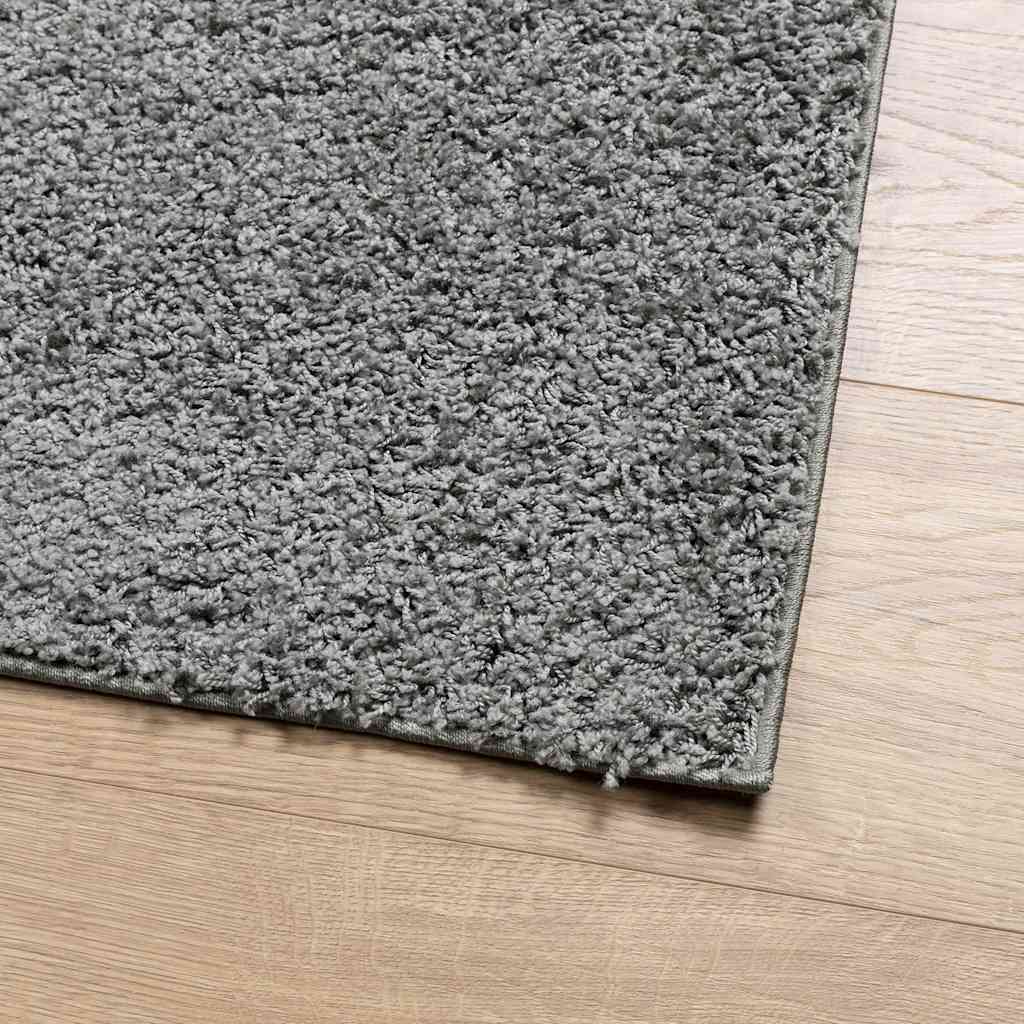 Čupavi tepih PAMPLONA visoka vlakna moderni zeleni 80x150 cm