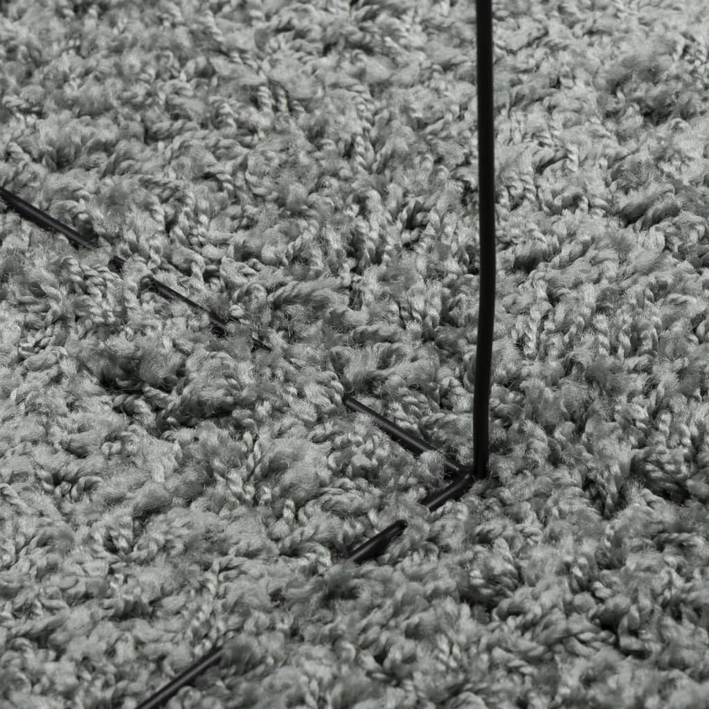 Čupavi tepih PAMPLONA visoka vlakna moderni zeleni 80x200 cm