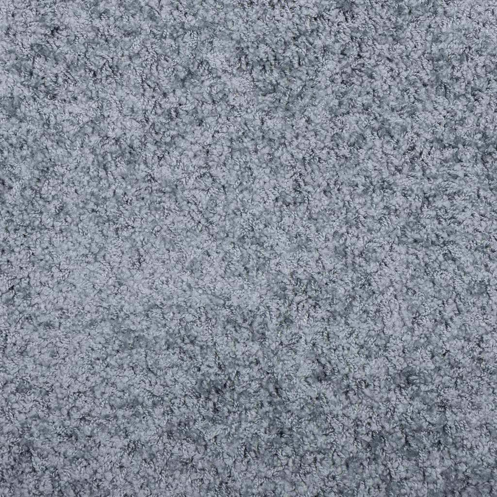 Čupavi tepih PAMPLONA visoka vlakna moderni plavi 140 x 200 cm