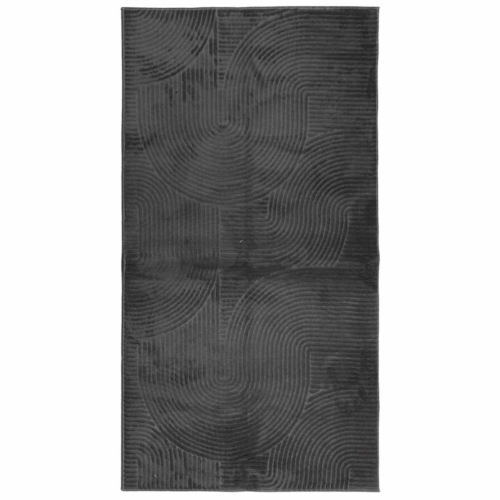 Tepih IZA kratka vlakna skandinavski izgled antracit 80x150 cm
