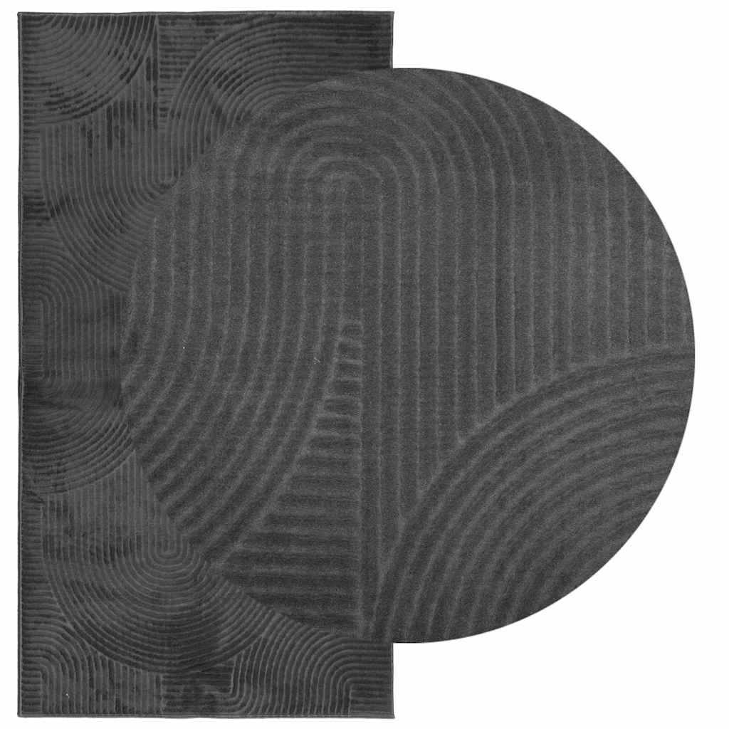 Tepih IZA kratka vlakna skandinavski izgled antracit 80x150 cm