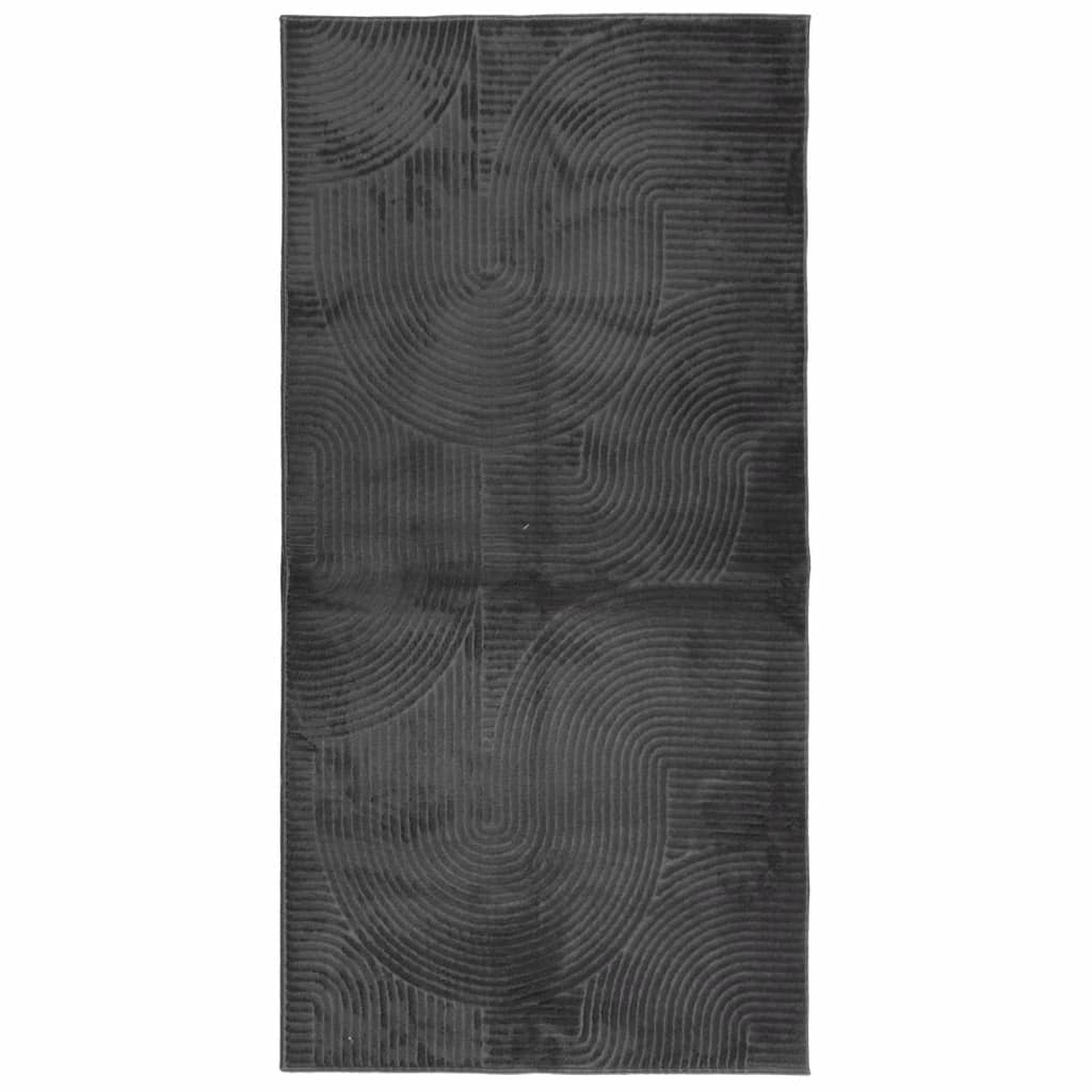 Tepih IZA kratka vlakna skandinavski izgled antracit 100x200 cm