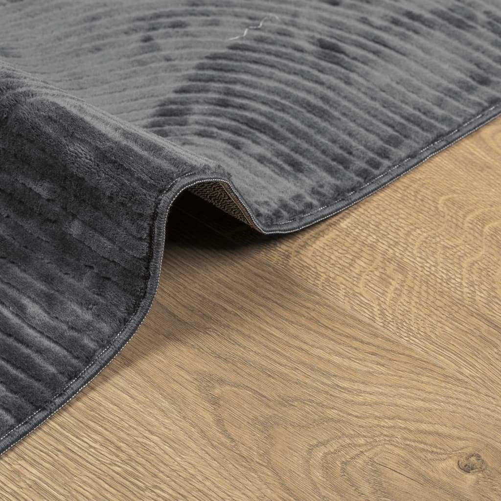 Tepih IZA kratka vlakna skandinavski izgled antracit 120x170 cm