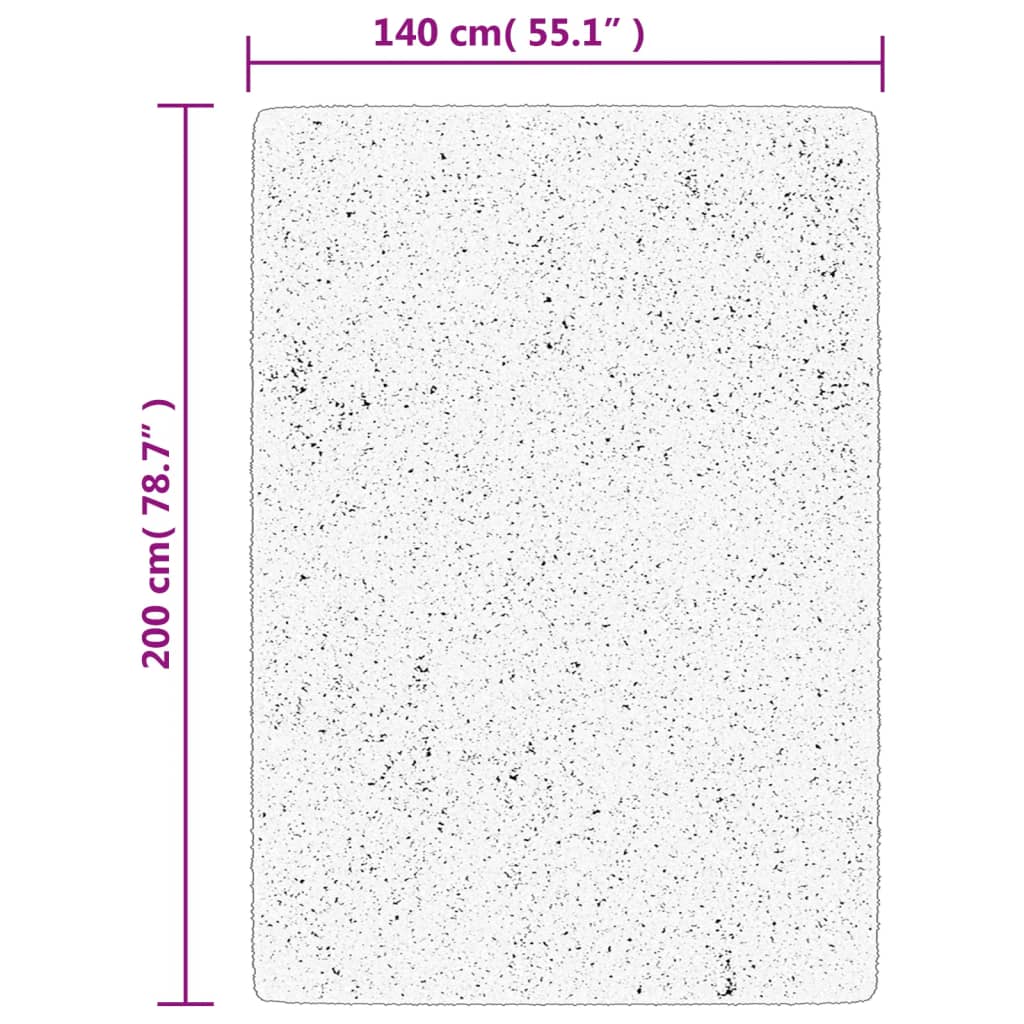 Tepih IZA kratka vlakna skandinavski izgled antracit 140x200 cm
