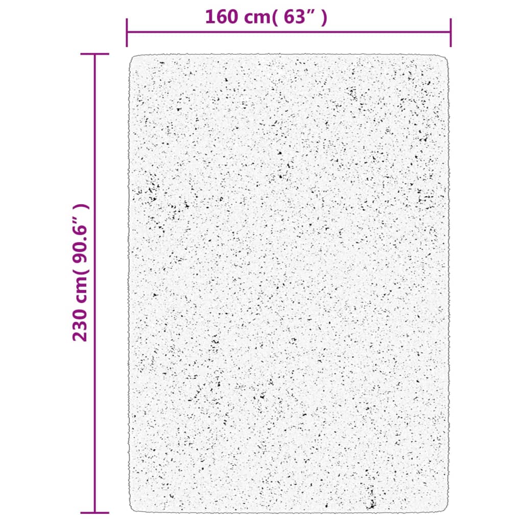 Tepih IZA kratka vlakna skandinavski izgled antracit 160x230 cm