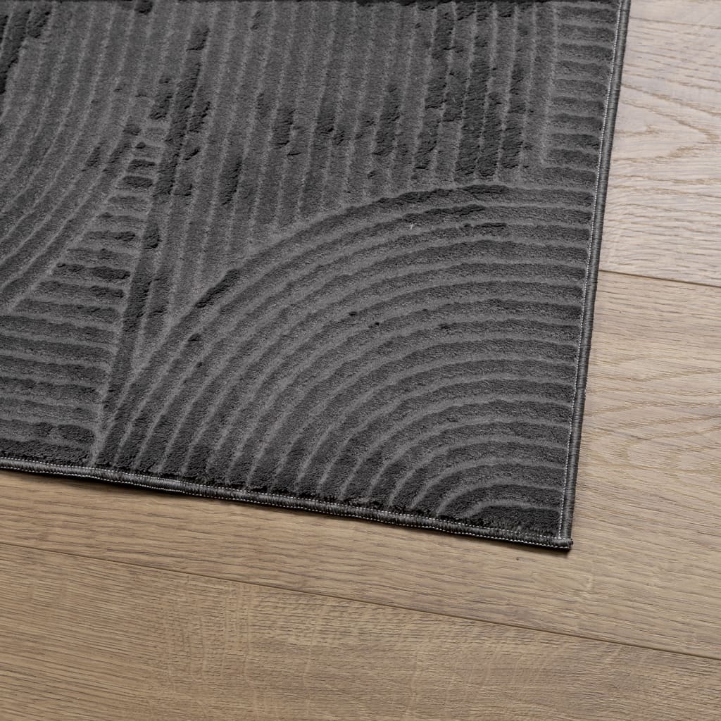 Tepih IZA kratka vlakna skandinavski izgled antracit 200x280 cm