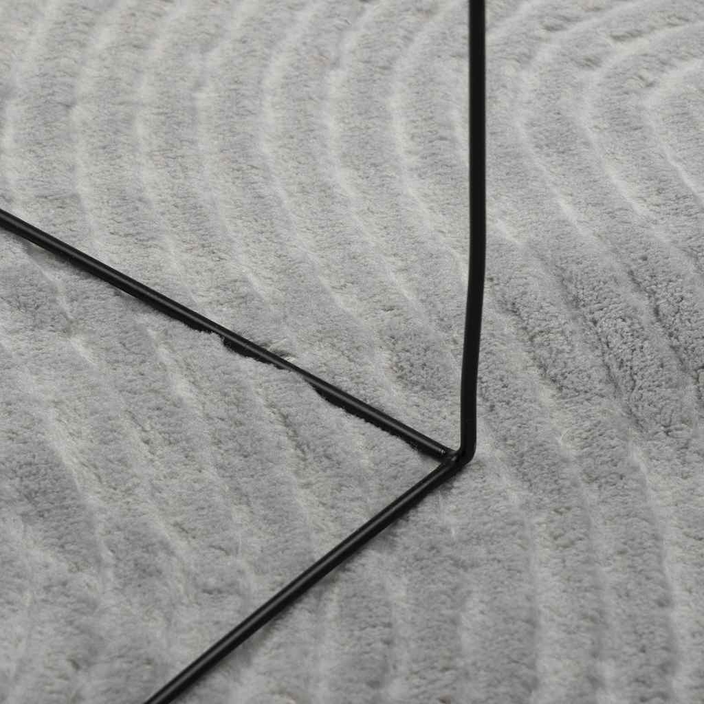 Tepih IZA kratka vlakna skandinavski izgled sivi 80x150 cm