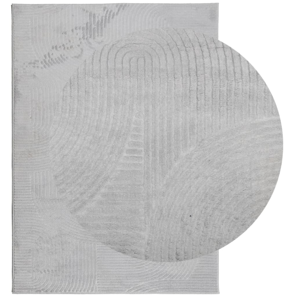 Tepih IZA kratka vlakna skandinavski izgled sivi 240x340 cm
