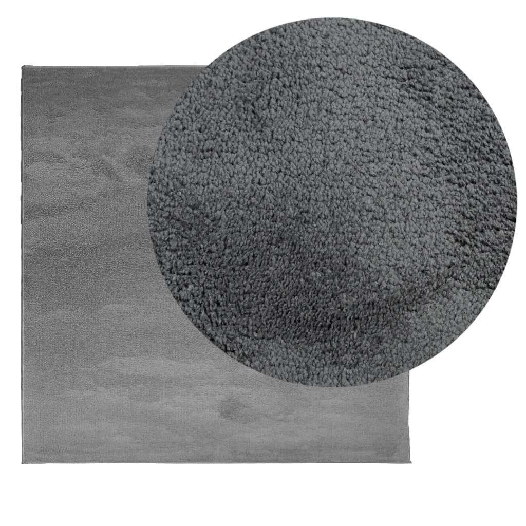 Tepih OVIEDO kratkih vlakana antracit 200 x 200 cm