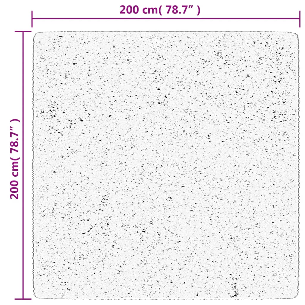 Tepih OVIEDO kratkih vlakana antracit 200 x 200 cm