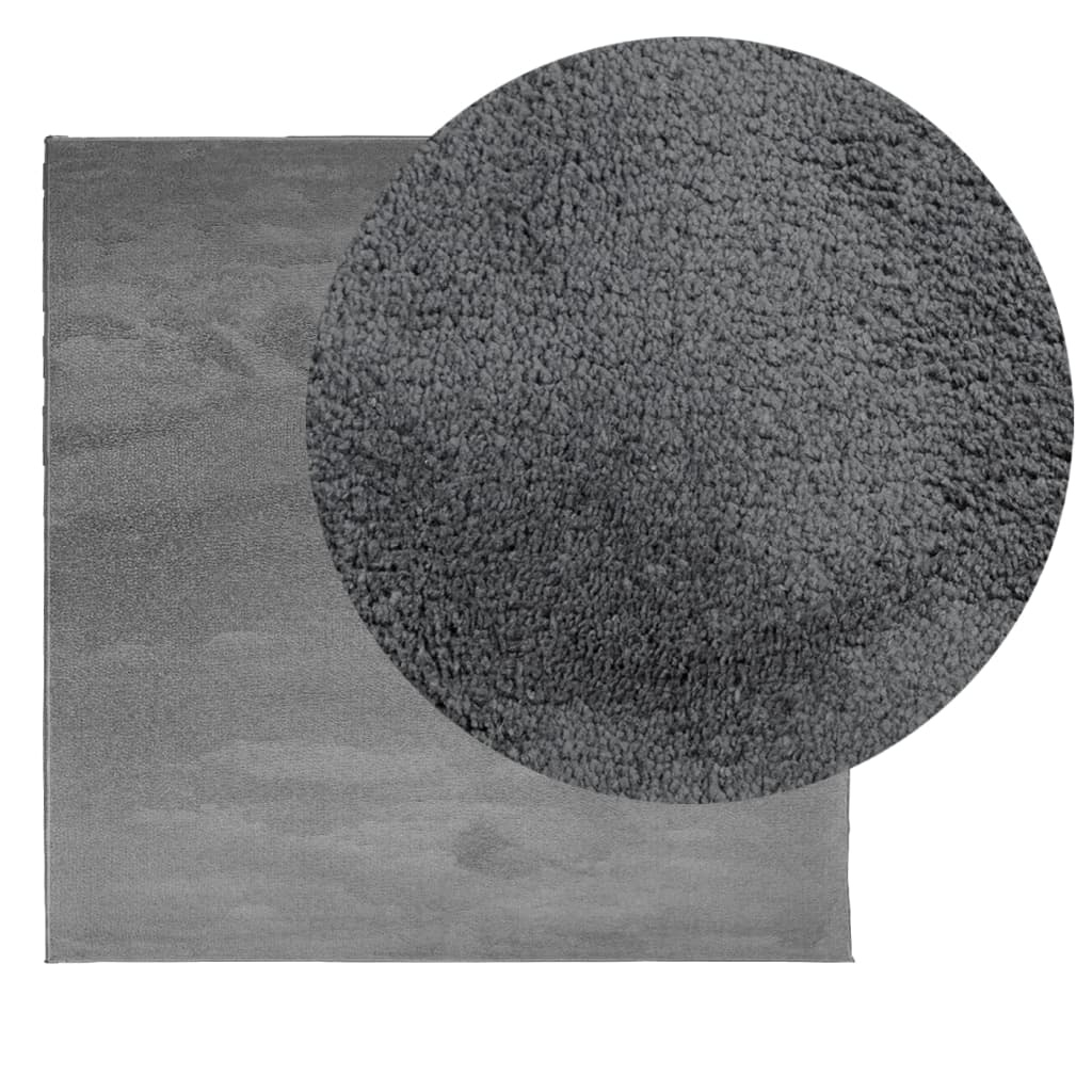 Tepih OVIEDO kratkih vlakana antracit 240 x 240 cm
