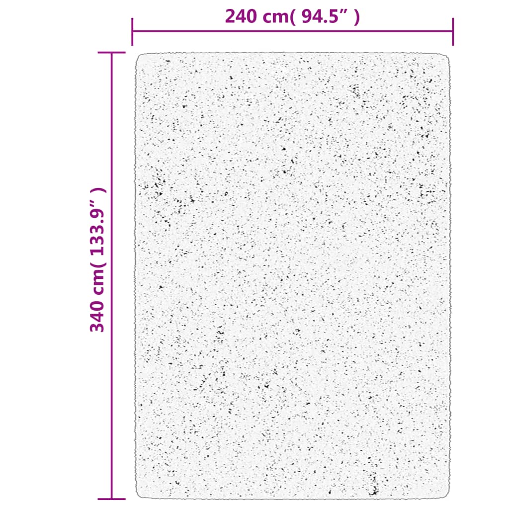 Tepih OVIEDO kratkih vlakana antracit 240 x 340 cm