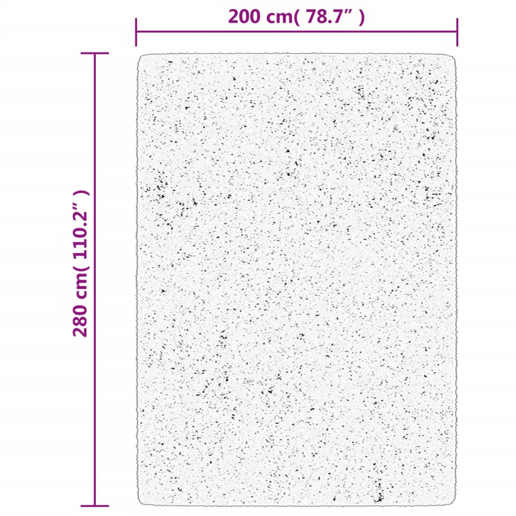 Tepih OVIEDO kratkih vlakana krem 200 x 280 cm