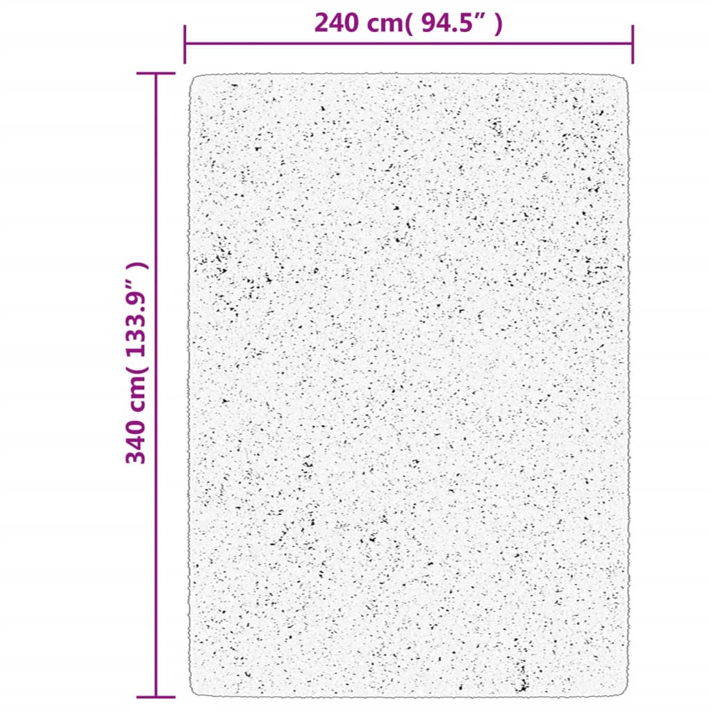 Tepih OVIEDO kratkih vlakana krem 240x340 cm