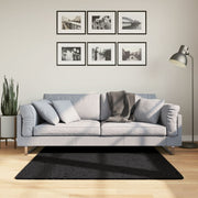Tepih OVIEDO kratkih vlakana crni 120 x 120 cm