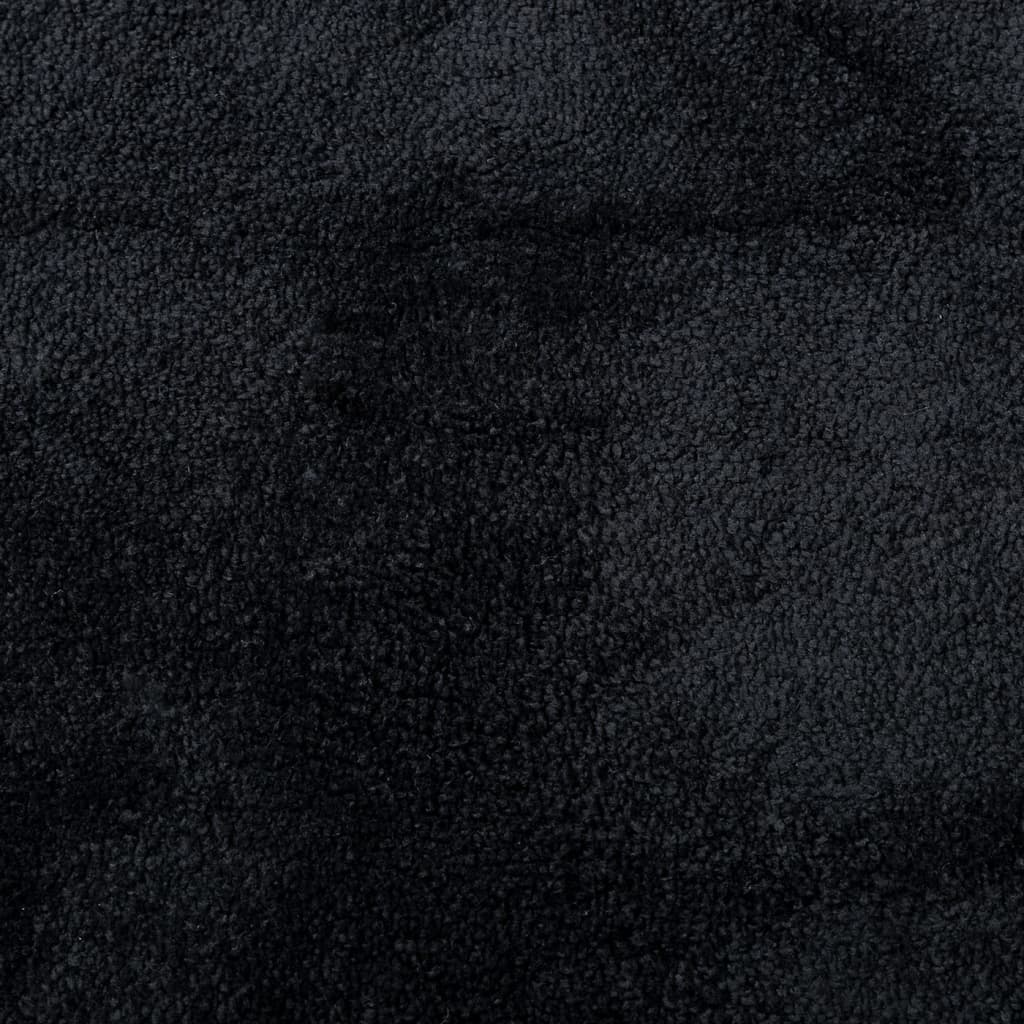 Tepih OVIEDO kratkih vlakana crni 140 x 200 cm