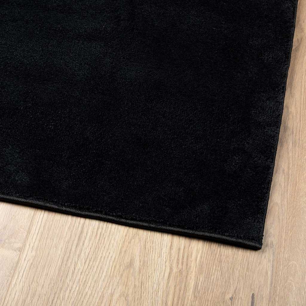 Tepih OVIEDO kratkih vlakana crni 160 x 230 cm