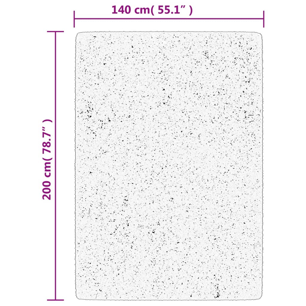 Tepih OVIEDO kratkih vlakana crveni 140x200 cm