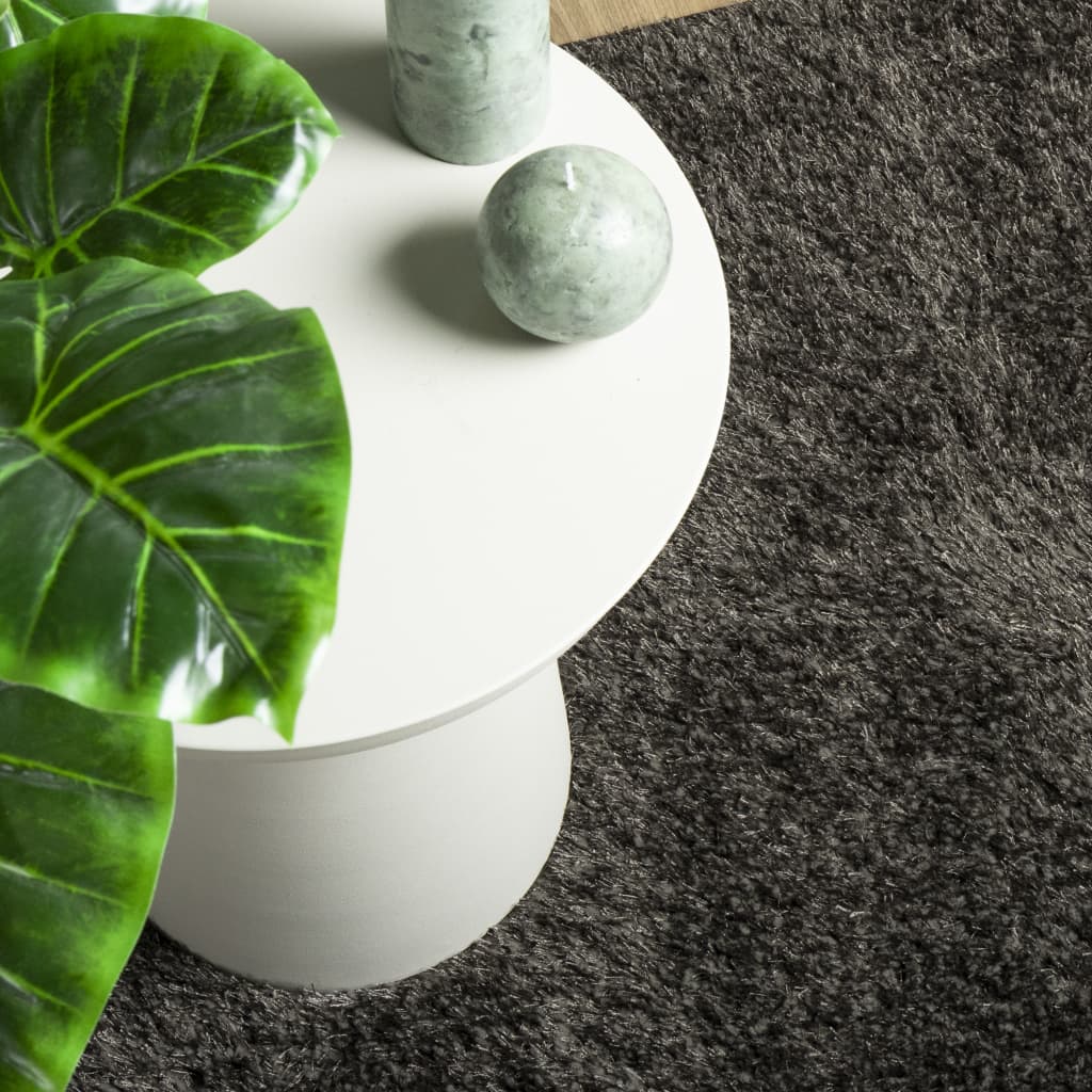 Tepih ISTAN visokih vlakana sjajni izgled antracit 100 x 200 cm