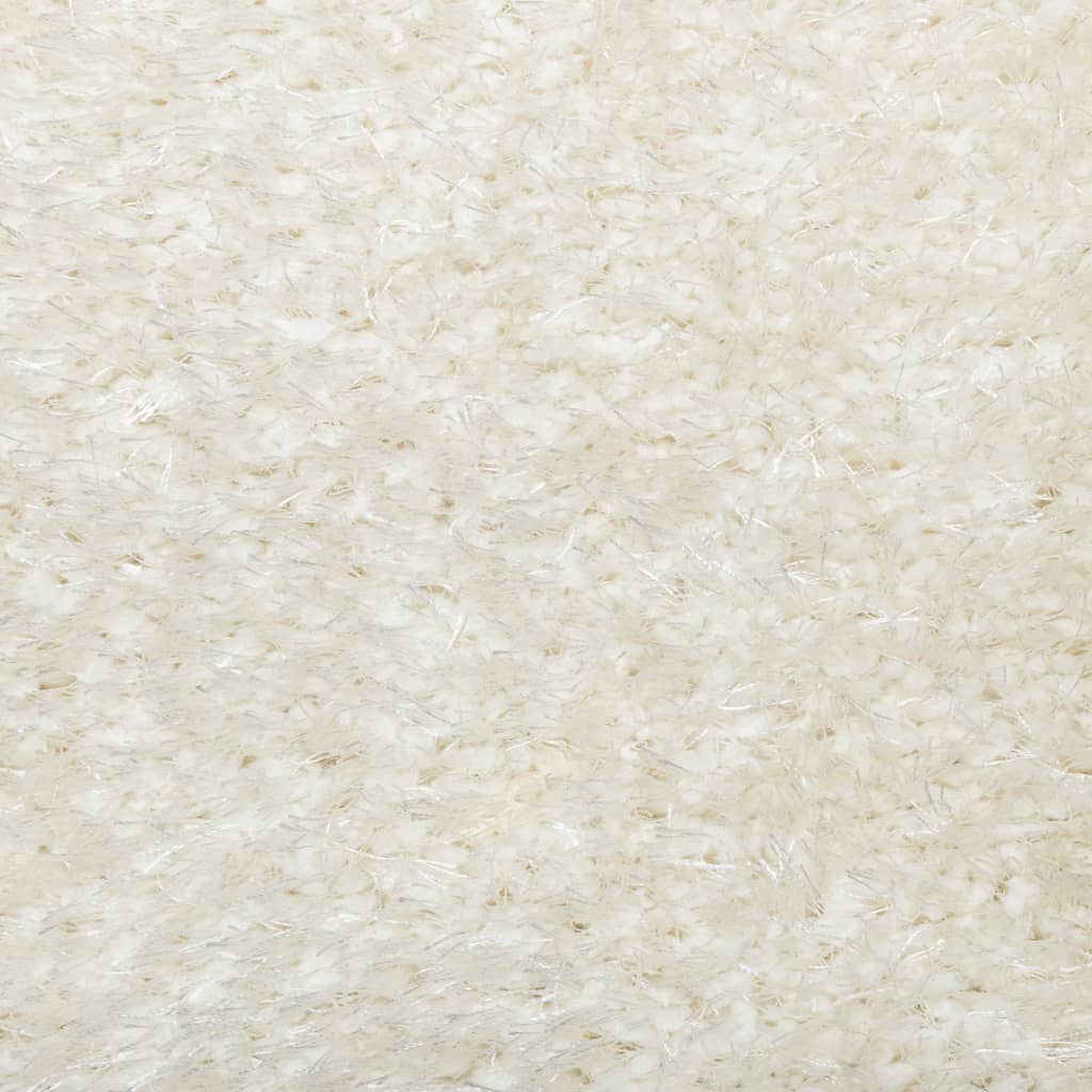 Tepih ISTAN s visokim vlaknima sjajni izgled krem 140x200 cm
