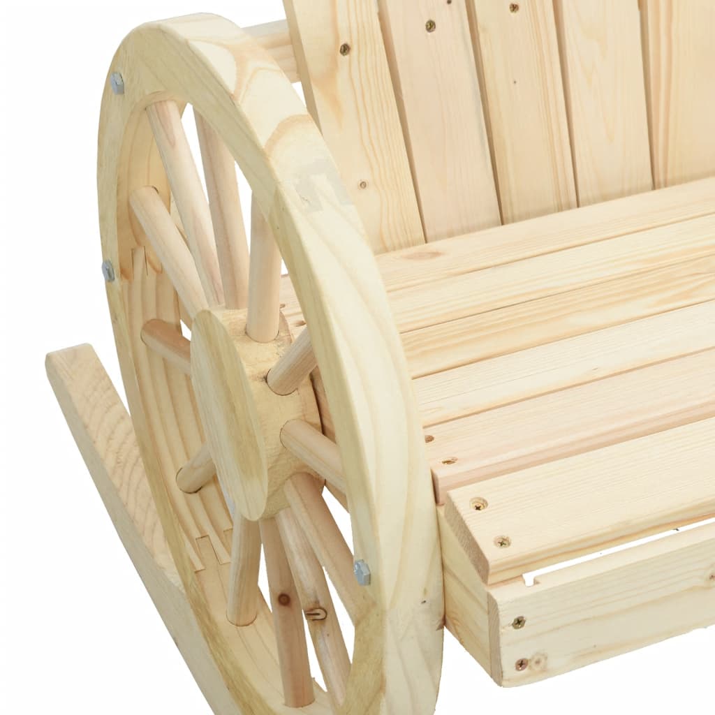 Stolica za ljuljanje Adirondack od masivne jelovine