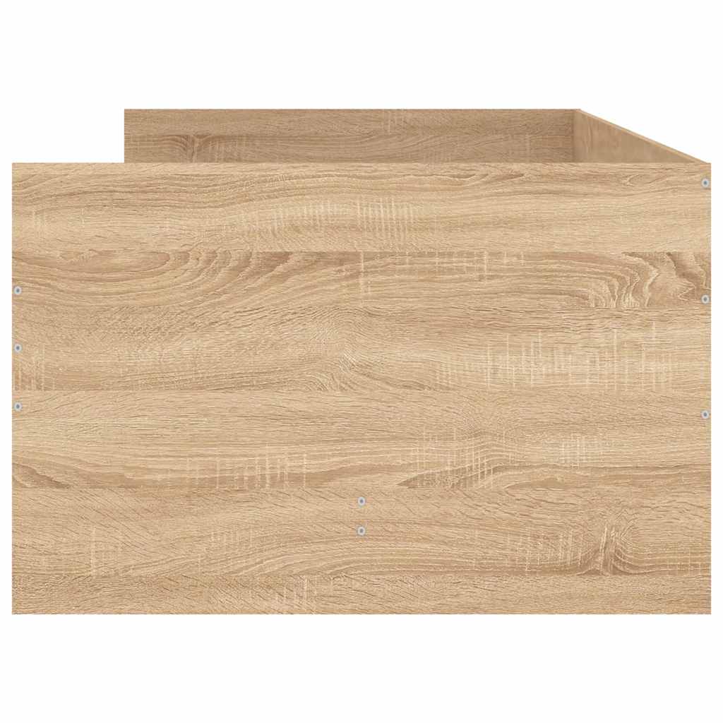Okvir kreveta s ladicama boja hrasta 90x190 cm