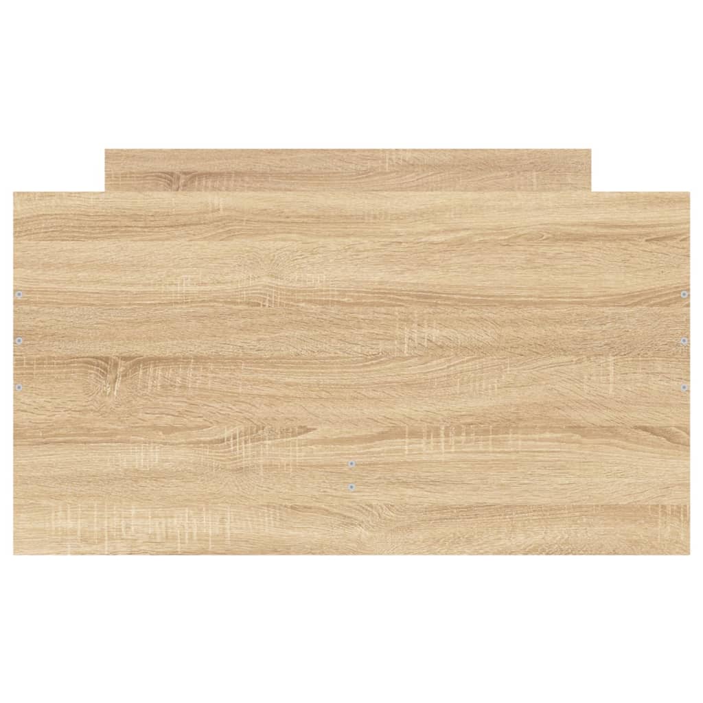 Okvir kreveta s ladicama boja hrasta 75 x 190 cm za jednu osobu