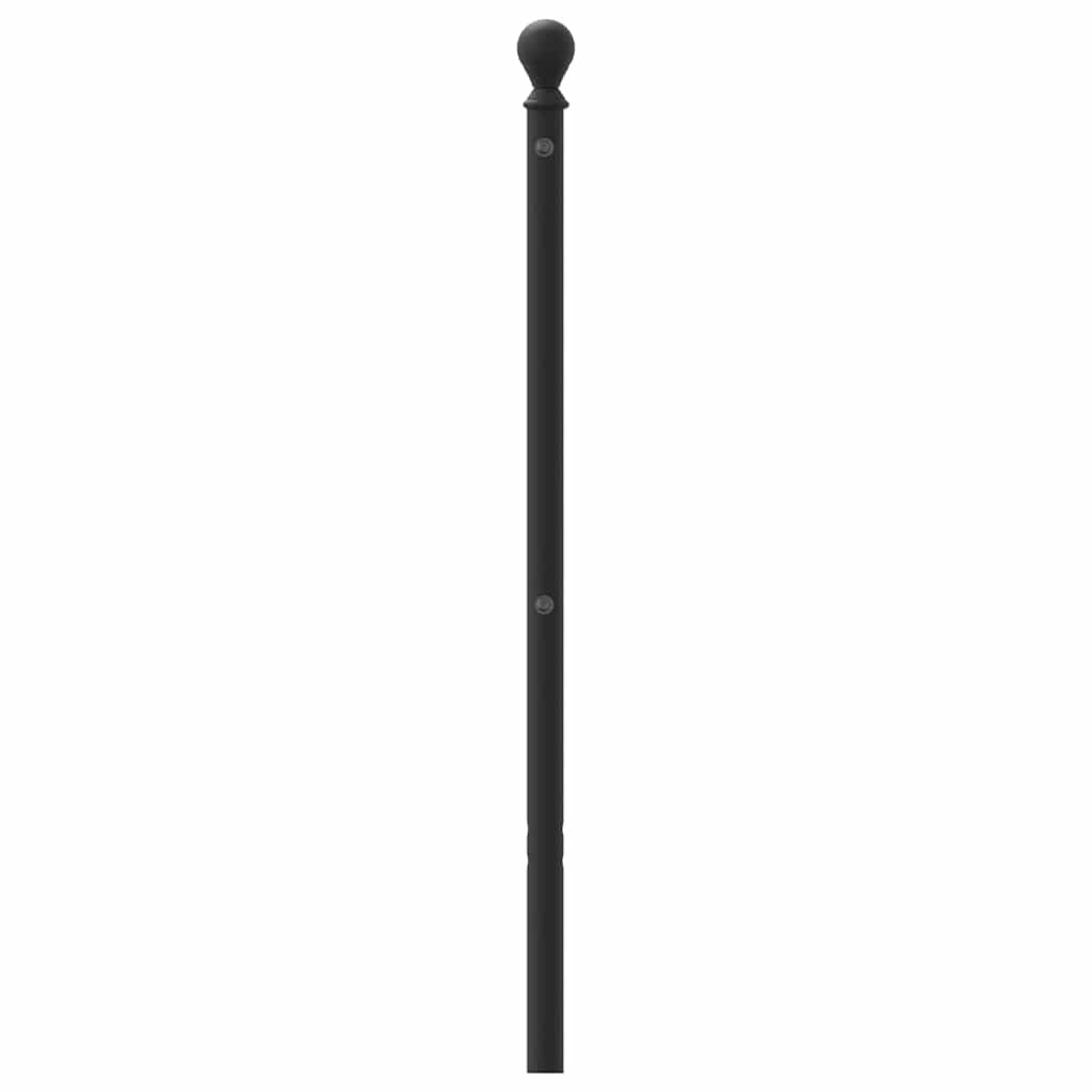 Metalno zamjensko uzglavlje crno 100 cm