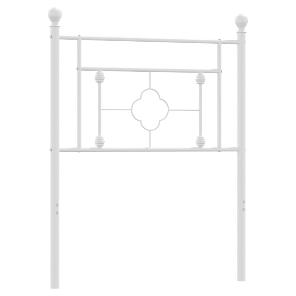 Metalno zamjensko uzglavlje bijelo 75 cm