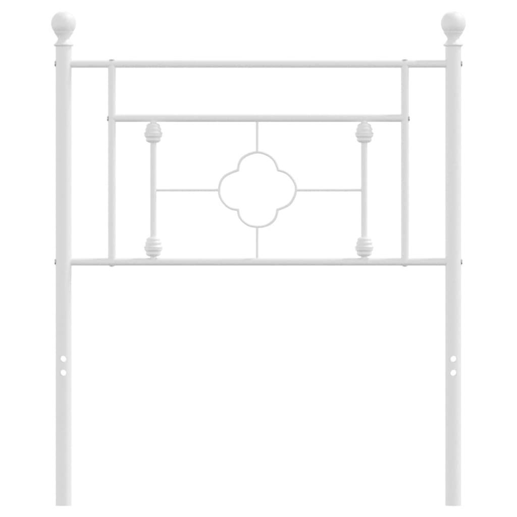 Metalno zamjensko uzglavlje bijelo 75 cm