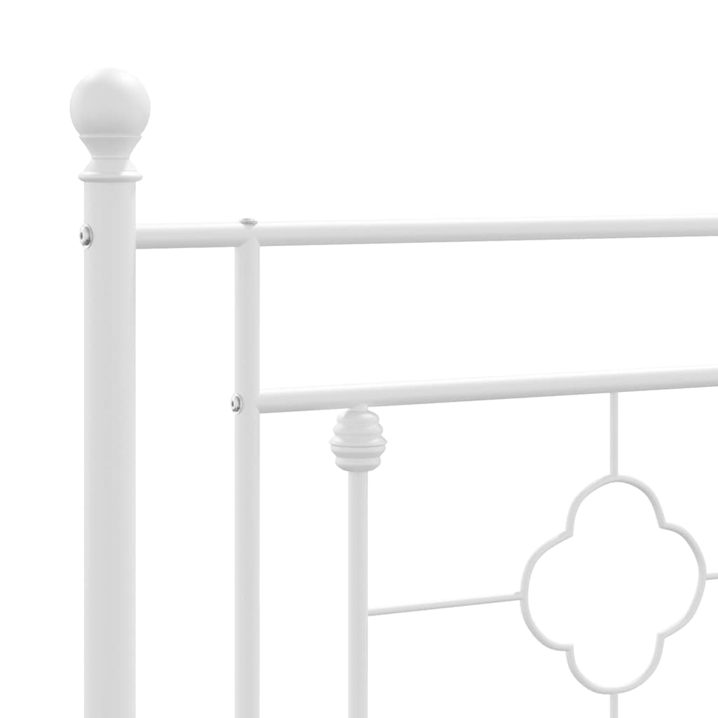 Metalno zamjensko uzglavlje bijelo 75 cm