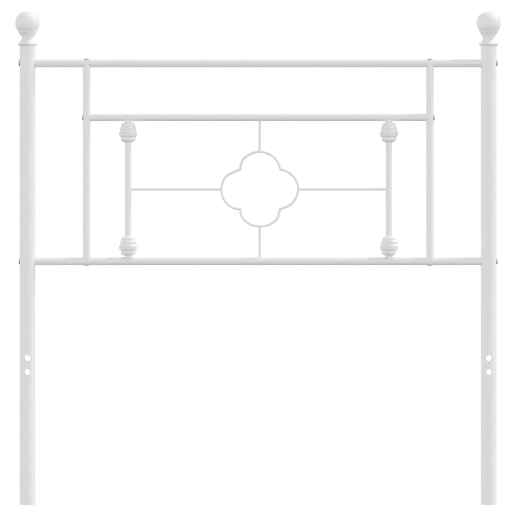 Metalno zamjensko uzglavlje bijelo 100 cm
