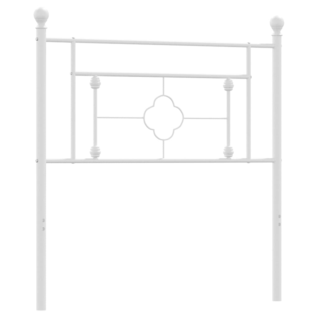 Metalno zamjensko uzglavlje bijelo 100 cm