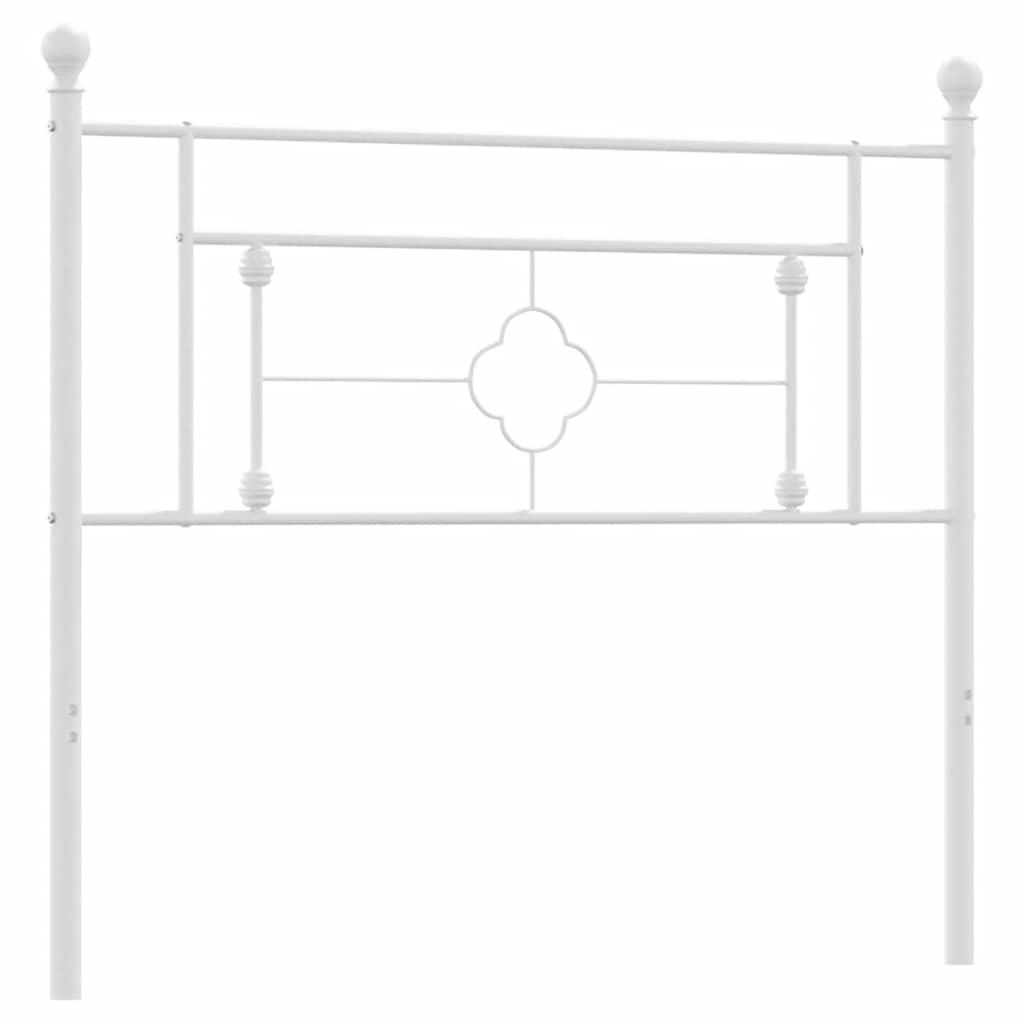 Metalno zamjensko uzglavlje bijelo 107 cm