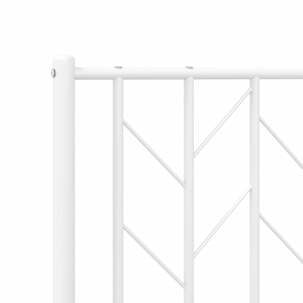 Metalno zamjensko uzglavlje bijelo 160 cm