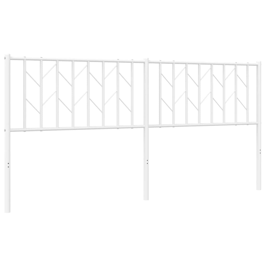 Metalno zamjensko uzglavlje bijelo 180 cm