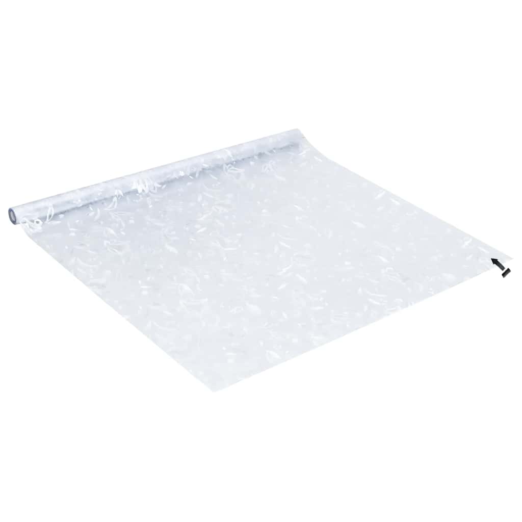 Prozorske folije 4 kom matirane s uzorkom cvijeta PVC