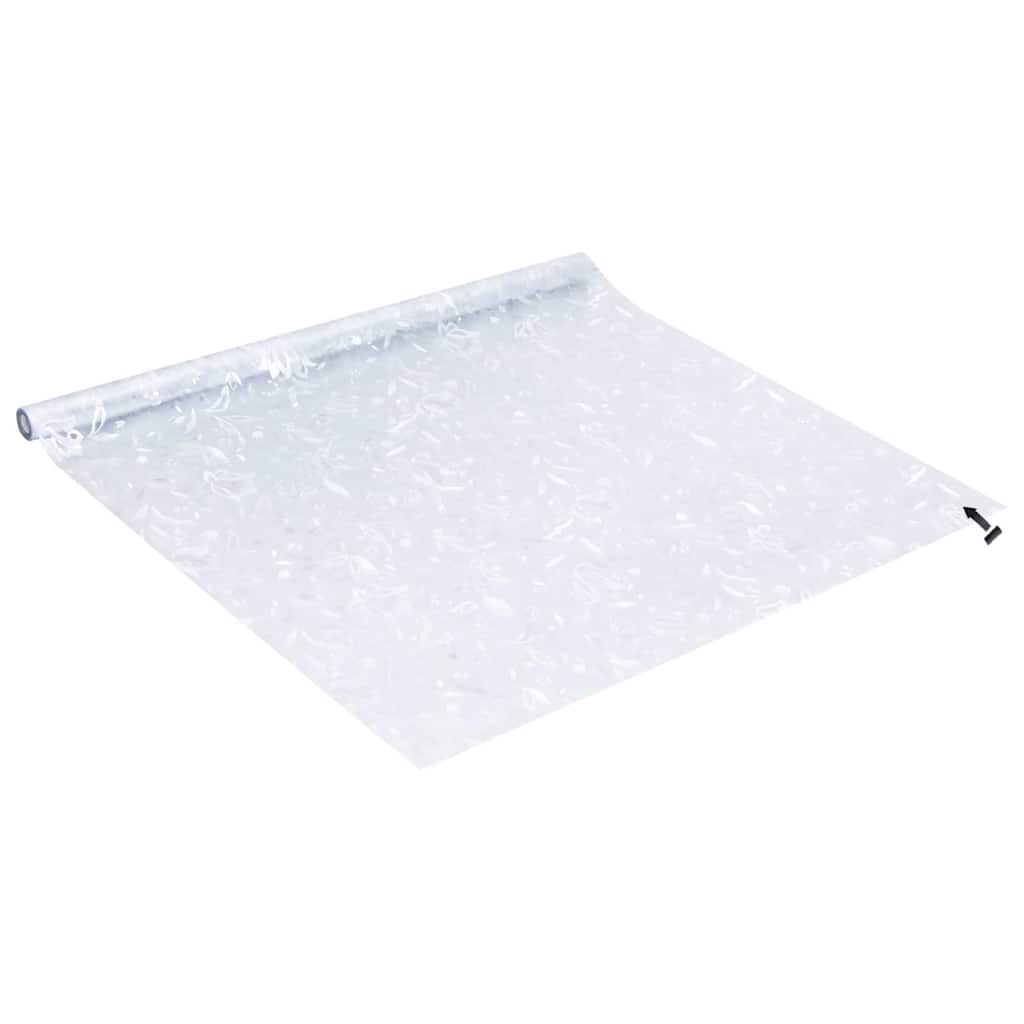 Prozorske folije 2 kom matirane s uzorkom cvijeta PVC